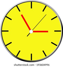 face clock design colorful.