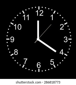 face clock vector background