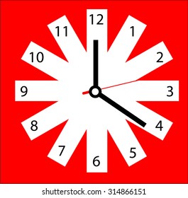 face clock vector background