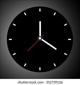 face clock vector background