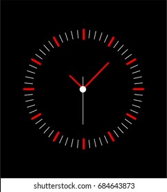 face clock vector background