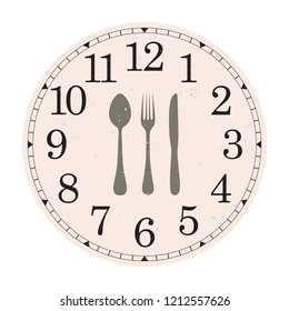 face clock , vector illustration