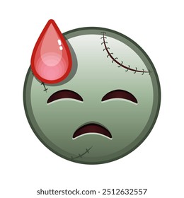 Face in cold sweat Large size of zombie halloween emoji