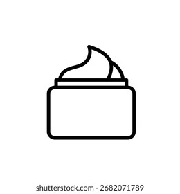 face cosmetic cream icon vector 
