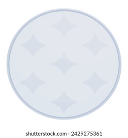 Face cosmetic pad icon cartoon vector. Makeup cleaning. Wool product