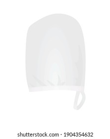 Face cosmetics glove. vector illustration