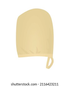 Face cosmetics glove. vector illustration