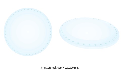 Face cotton pads. vector illustration