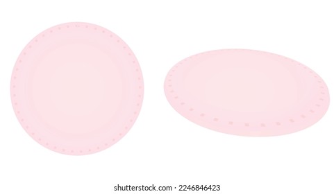 Enfrentar las toallas de algodón. ilustración vectorial