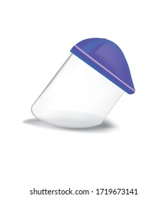 Face cover shield. vector illustration