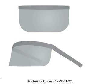 Face cover shield. vector illustration