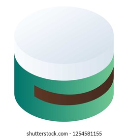 Face cream box icon. Isometric of face cream box vector icon for web design isolated on white background