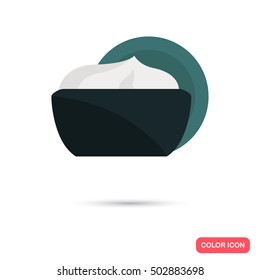 Face cream color flat icon