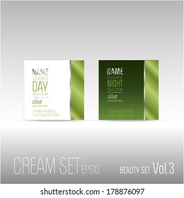 Face Cream, day & night package with olive oil