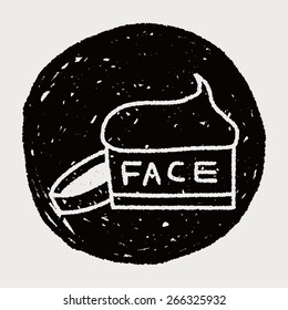 face cream doodle drawing