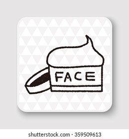 face cream doodle drawing
