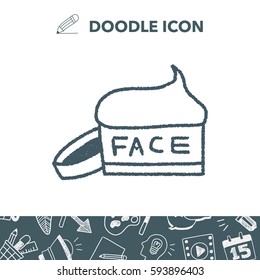 face cream doodle drawing