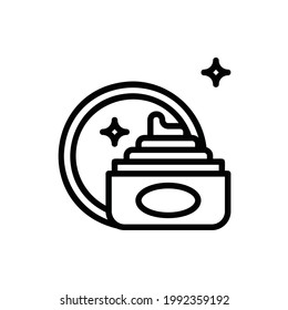 Face Cream Flat Icon Logo Illustration Vector Isolated. Make Up and Beauty Icon-Set. Suitable for Web Design, Logo, App, and Upscale Your Business.