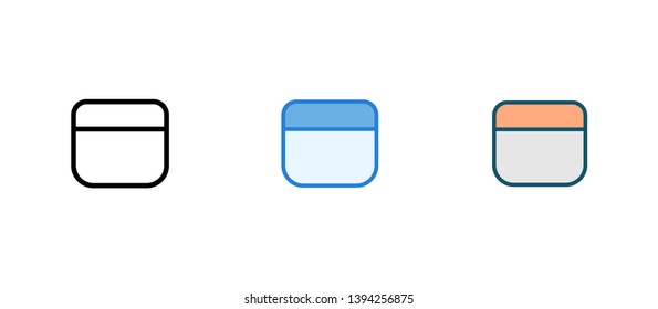 Face cream glyph vector icon