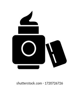 face cream icon or logo isolated sign symbol vector illustration - high quality black style vector icons
