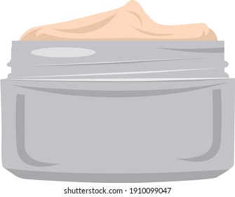 Face cream, illustration, vector on a white background.