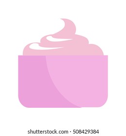 Face cream isolated on white. Refreshing facial cream. Universal daily moisturizer. Makes skin soft, supple and glowing. Face cream under makeup. Cosmetics. Part of series of face care. Vector