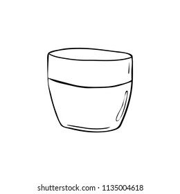 Face cream. A jar with daily cosmetic. Beauty salon and skin care.
