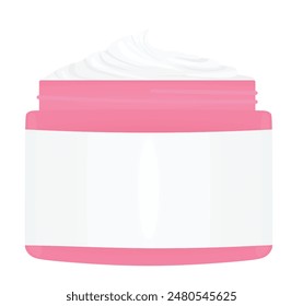 Face cream mask template. vector