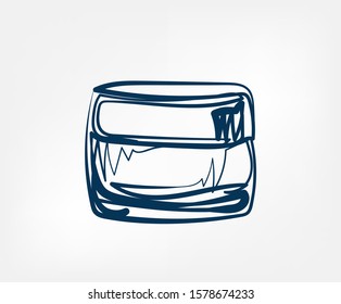 face cream moisturizer line vector clip art isolated cosmetics