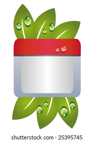 Face cream on isolated white background.