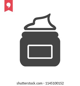 Face cream vector icon