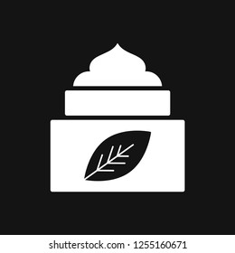 Face cream vector icon. Cosmetic cream sign.
