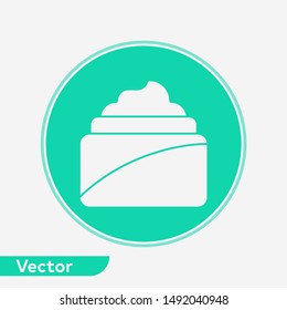 Face cream vector icon sign symbol