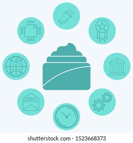 Face cream vector icon sign symbol