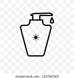 face cream vector linear icon isolated on transparent background, face cream transparency concept can be used for web and mobile