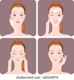 Face creams using infographics. moisturizing cream. Vector