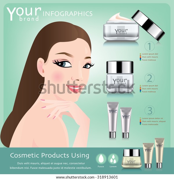 Face Creams Using Infographics Moisturizing Cream Stock Vector (Royalty Free) 318913601 