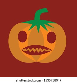 face create by using vegitable pumkin