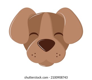icono de enfrente lindo perro