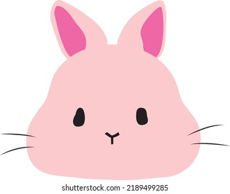 The Face Of Cute Rabbit.