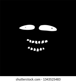 face in the dark