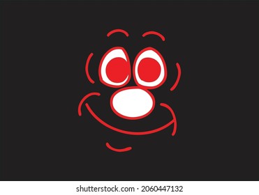 FACE IN A DEARK BACKGROUND