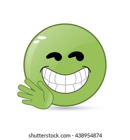 Face design. Cartoon icon. White background