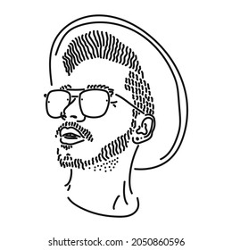 FACE DESIGN OF STRAIGHT LINE PEOPLE