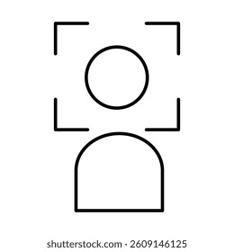 Face Detection Icon Facial Recognition