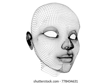 Face Dots Vector Stock Vector (Royalty Free) 778434631