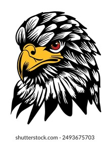 the face of an eagle