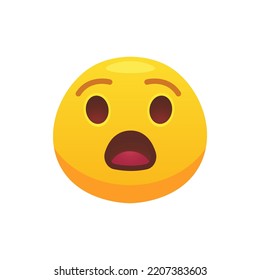 Icono plano del emoji de cara. Icono de círculo de emoción amarillo caricatura sonriendo, riendo y llorando ilustraciones vectoriales aisladas. Expresión de sensación