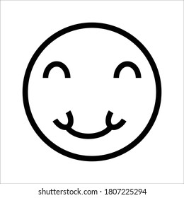 face emoji icon design black