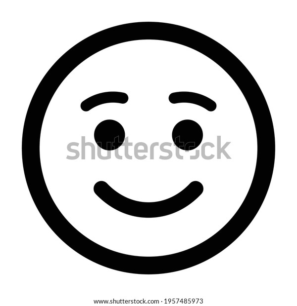 Face Emoji Icon Design Black Stock Vector (Royalty Free) 1957485973 ...